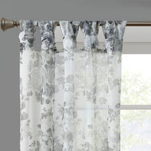 Load image into Gallery viewer, Marcus Floral Sheer Tab Top Single Curtain Panel B58 199 PS
