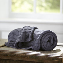 Load image into Gallery viewer, Marea Cable-Knit Cotton Throw GL1738
