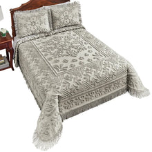 Load image into Gallery viewer, Queen Coverlet/Bedspread Silver Margaree Standard Cotton Coverlet / Bedspread
