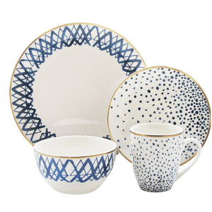 Marielle 16 Piece Dinnerware Set, Service for 4 (27MM)