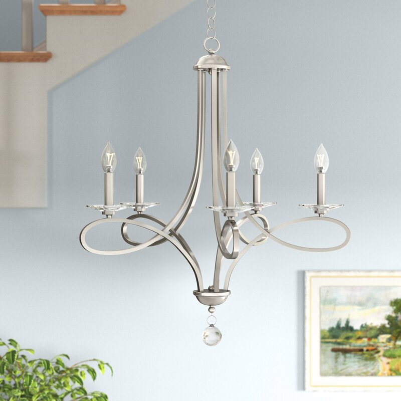 Marilyn 5 - Light Candle Style Classic/Traditional Chandelier