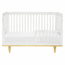 Load image into Gallery viewer, White/Natural Marley 3-in-1 Convertible Crib  7265
