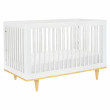 Load image into Gallery viewer, White/Natural Marley 3-in-1 Convertible Crib  7265
