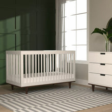 Load image into Gallery viewer, Marley 3-in-1 Convertible Crib- White/Walnut 27AH
