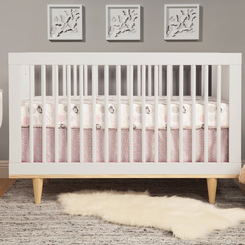 White/Natural Marley 3-in-1 Convertible Crib  7265