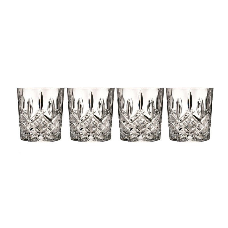Marquis by Waterford Markham Double Old Fashioned 11 oz. Crystal Whiskey Glass (Part number: 165118) (Set of 4) (4 boxes)