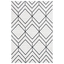 Load image into Gallery viewer, Marrufo Geometric Area Rug in Ivory/Black, Rectangle 8&#39; x 10&#39;
