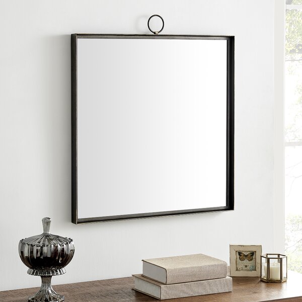 27.5'' H x 23.5'' W x 2.5'' D Marshall Rectangle Metal Wall Mirror