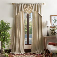 Load image into Gallery viewer, Naples Chenille Solid Curtains - Panel Pair or Valance - 95-inch - Natural, (Set of 2)

