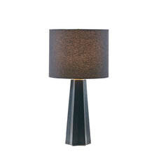 Load image into Gallery viewer, Martha Stewart Athena Modern Matte Black Table Lamp

