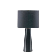 Load image into Gallery viewer, Martha Stewart Athena Modern Matte Black Table Lamp
