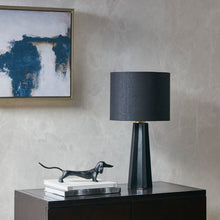 Load image into Gallery viewer, Martha Stewart Athena Modern Matte Black Table Lamp
