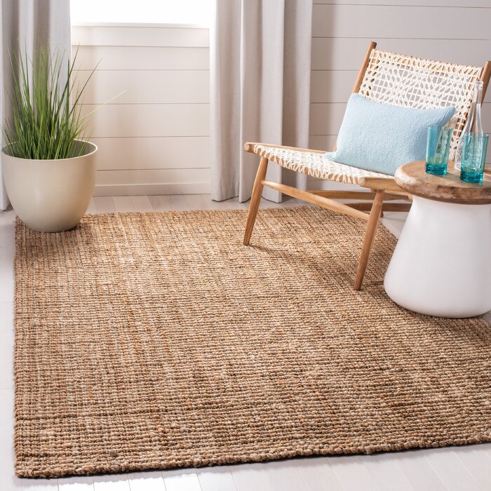 Rectangle 4' x 6' Martha Stewart Handmade Flatweave Jute/Sisal Brown Rug