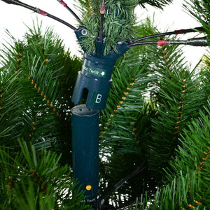 Lighted Artificial Pine Christmas Tree