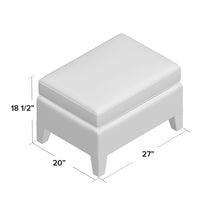 Load image into Gallery viewer, Martina 27&quot; Rectangle Standard Ottoman 1866CDR
