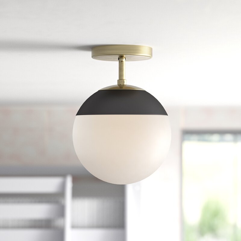 Martina 1 - Light 7.5'' Simple Globe Semi Flush Mount 2850AH