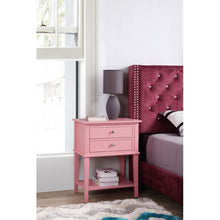 Load image into Gallery viewer, Marydel 2 Drawer Nightstand- Pink 108AH
