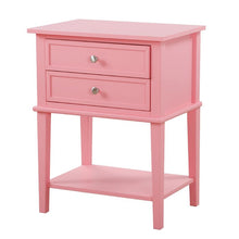 Load image into Gallery viewer, Marydel 2 Drawer Nightstand- Pink 108AH
