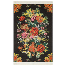 Load image into Gallery viewer, Rectangle 4&#39; x 5&#39;11&quot; Masoud Machine Woven Performance Black Rug
