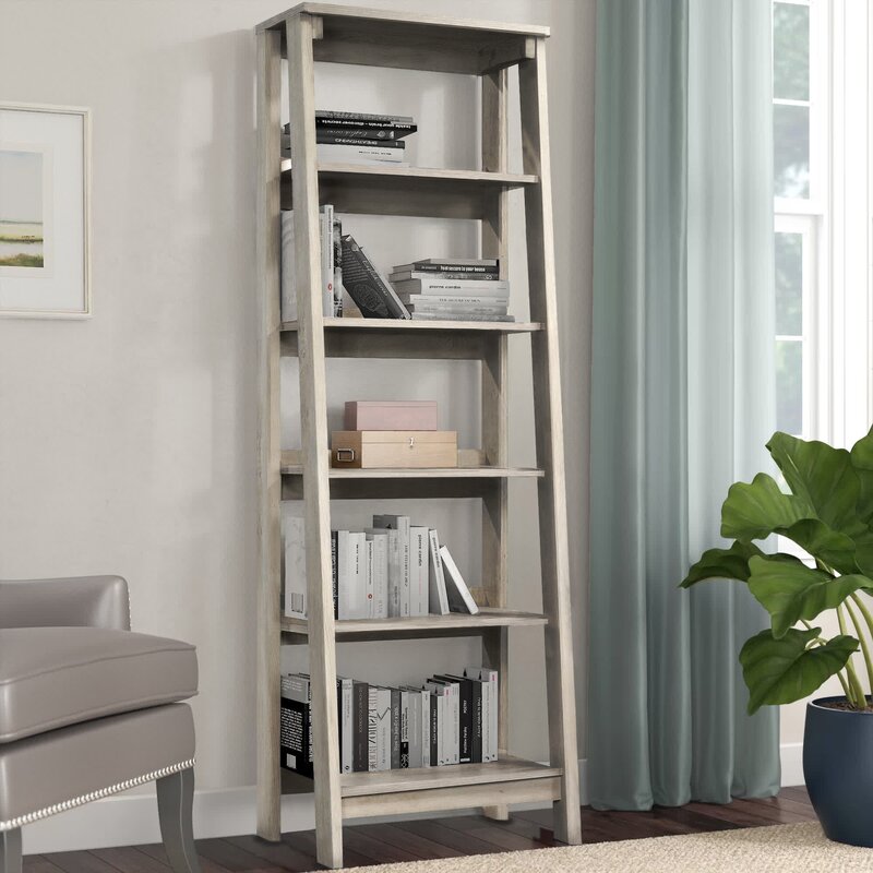 Massena 71.125'' H x 23.5'' W Ladder Bookcase