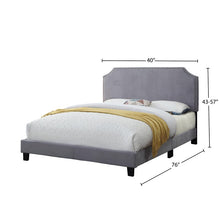 Load image into Gallery viewer, Mathes Upholstered Low Profile Standard TWIN Bed MRM2425
