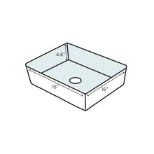 Load image into Gallery viewer, VG04004 Matte Stone Square Vessel Bathroom Sink 6428RR
