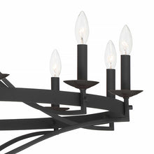 Load image into Gallery viewer, Aged Zinc Mattheo 12 - Light Dimmable Wagon Wheel Chandelier
