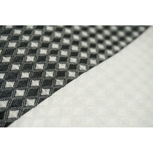 Load image into Gallery viewer, Black Mauldin Waffle Weave Fabric Single Shower Curtain #9712
