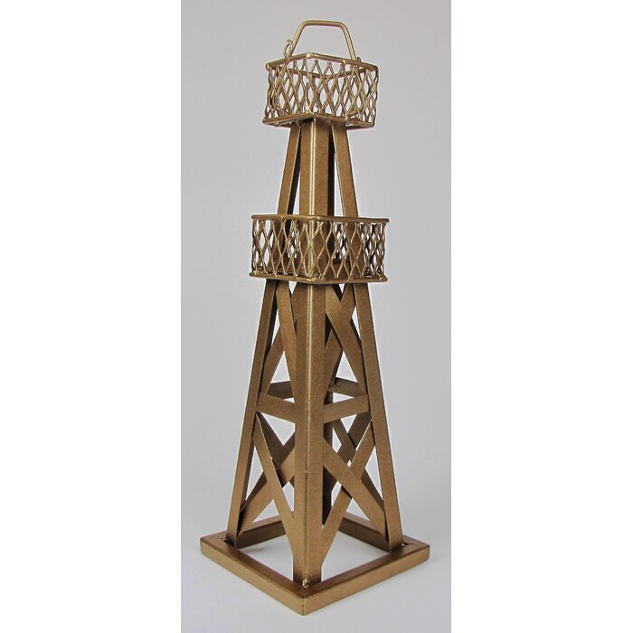 Maxeys Decorative Oil Derrick Table Sculpture
