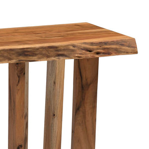 Mazie 27'' Tall Solid Wood Cross Legs End Table