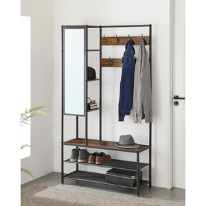Mazzuca 38.6'' Wide Hall Tree with Bench and Shoe Storage