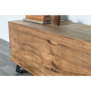 Solid Wood Lift Top Sled Coffee Table with Storage