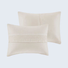 Load image into Gallery viewer, McCrory Cotton Seersucker Reversible KING Comforter Set 3857RR
