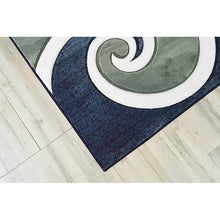 Load image into Gallery viewer, Rectangle 8&#39; x 11&#39; Mccampbell Power Loom Performance Navy Blue/Gray Rug
