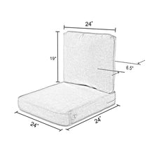 Load image into Gallery viewer, Mccay Latitude Run® 1 - Piece Outdoor Seat/Back Cushion 24&quot; x 24&quot;
