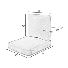 Load image into Gallery viewer, 22&quot; W x 25&quot; D Mccay Latitude Run® Cushion - SET OF 2
