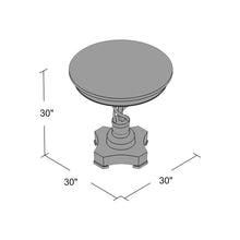 Load image into Gallery viewer, Mccaysville Solid Wood Pedestal End Table 2347AH
