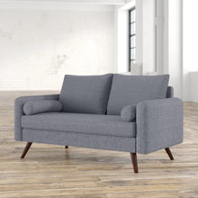 Load image into Gallery viewer, Mcelhaney 58.75&#39;&#39; Square Arm Loveseat with Reversible Cushions
