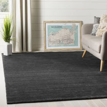 Load image into Gallery viewer, Rectangle 8&#39; x 10&#39; Mcelroy Handmade Flatweave Anthracite Rug

