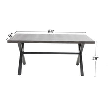 Load image into Gallery viewer, Mcgahan Metal 6 - Person Dining Table
