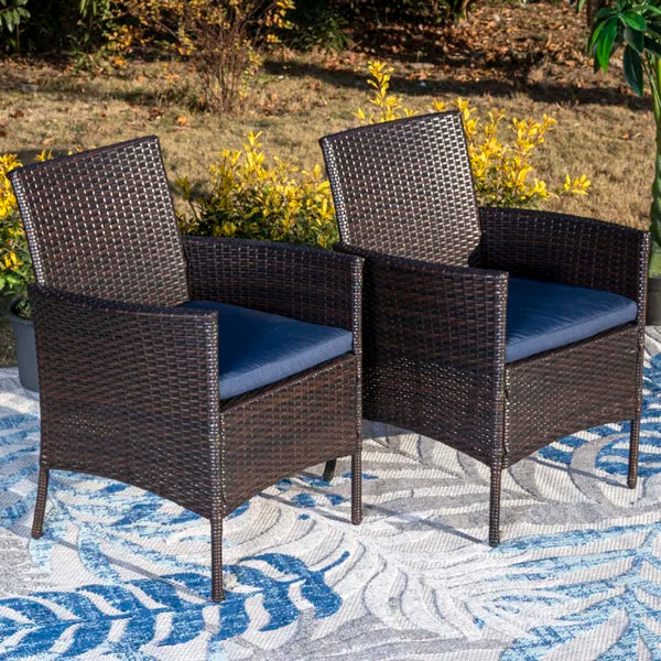 Mcgahan Patio Dining Armchair with Cushion (Set of 2)