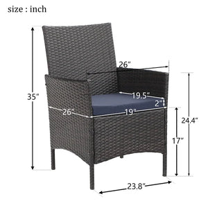 Mcgahan Patio Dining Armchair with Cushion (Set of 2)