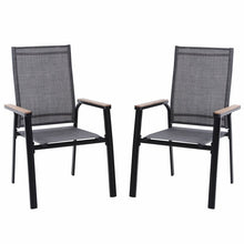 Load image into Gallery viewer, Mcgahan Stacking Patio Dining Armchair (Set of 2)
