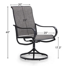 Load image into Gallery viewer, Mcgahan Swivel Patio Dining Armchair (Set of 2)
