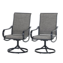 Load image into Gallery viewer, Mcgahan Swivel Patio Dining Armchair (Set of 2)
