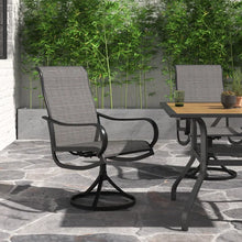 Load image into Gallery viewer, Mcgahan Swivel Patio Dining Armchair (Set of 2)
