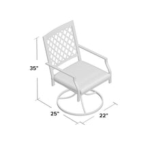 Load image into Gallery viewer, Mcgahan Swivel Patio Dining Armchair with Cushion (Set of 2)
