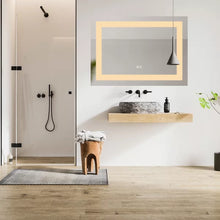 Load image into Gallery viewer, Mcgriff Modern &amp; Contemporary Frameless Lighted Bathroom Mirror 36 x 28
