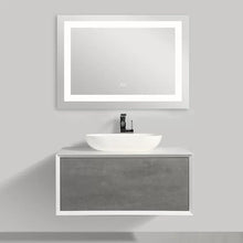 Load image into Gallery viewer, Mcgriff Modern &amp; Contemporary Frameless Lighted Bathroom Mirror 36 x 28
