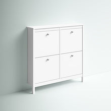 Load image into Gallery viewer, White Mchone 16 Pair Shoe Storage Cabinet
